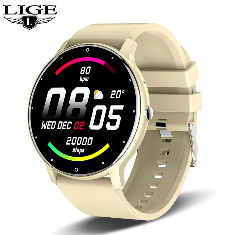 Smart Watch Women Men Full Touch Screen Bluetooth 5.2 Call Waterproof Watches Sports Fitness Tracker Factory IP67 ZL02 New