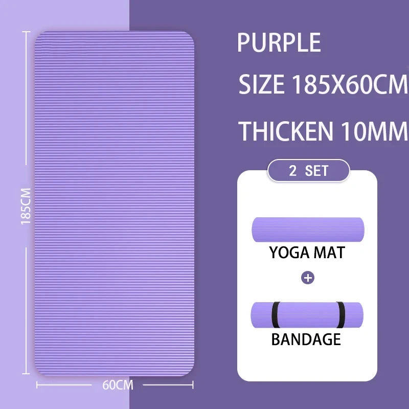 2Meter Longer Yoga Mat Super Large Lengthened Yoga Mat Men'S Special High Quality Fitness Pilates Exercise Healthy Fitness Mat