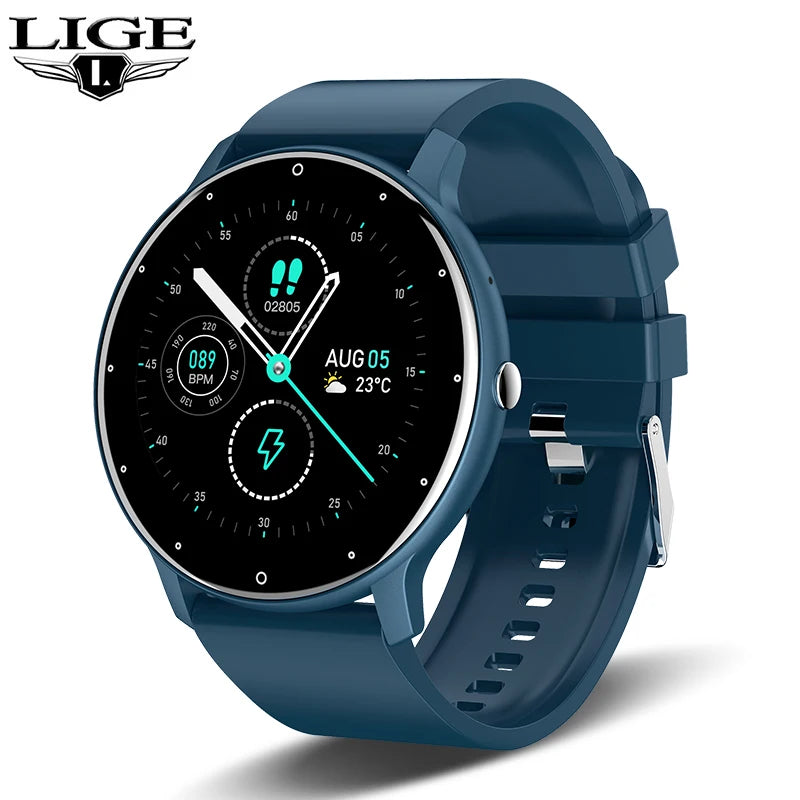 Smart Watch Women Men Full Touch Screen Bluetooth 5.2 Call Waterproof Watches Sports Fitness Tracker Factory IP67 ZL02 New