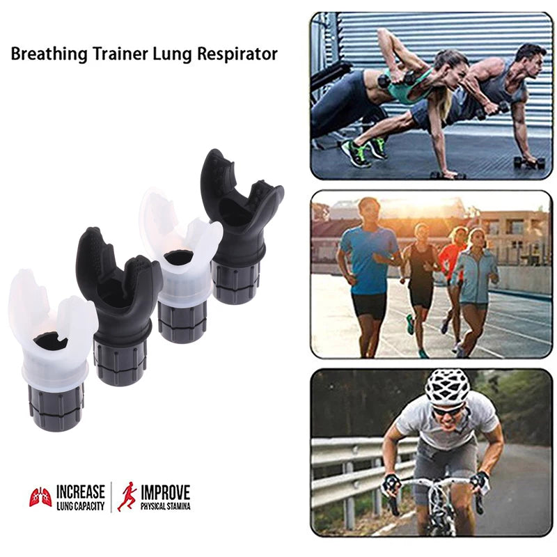 Breathing Trainer Lung Respirator Fitness Equipment Respiratory Silicone High Altitude Training Outdoor Expiratory Exercise Tool