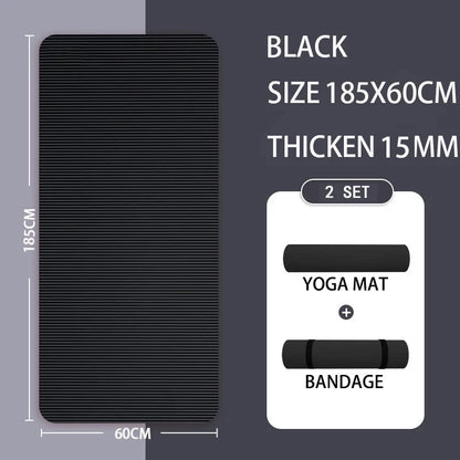 2Meter Longer Yoga Mat Super Large Lengthened Yoga Mat Men'S Special High Quality Fitness Pilates Exercise Healthy Fitness Mat