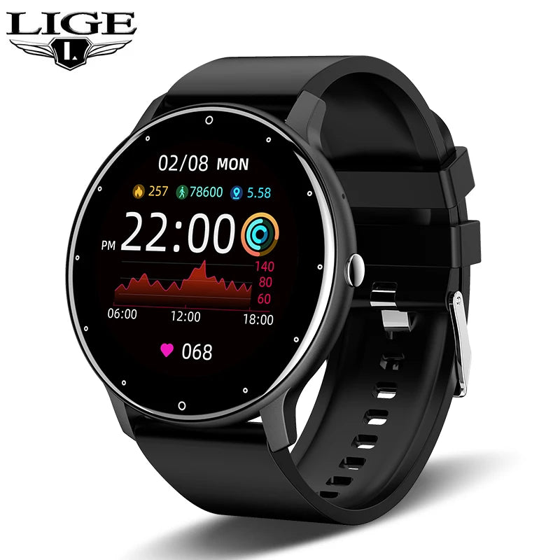 Smart Watch Women Men Full Touch Screen Bluetooth 5.2 Call Waterproof Watches Sports Fitness Tracker Factory IP67 ZL02 New