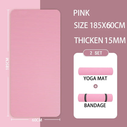 2Meter Longer Yoga Mat Super Large Lengthened Yoga Mat Men'S Special High Quality Fitness Pilates Exercise Healthy Fitness Mat