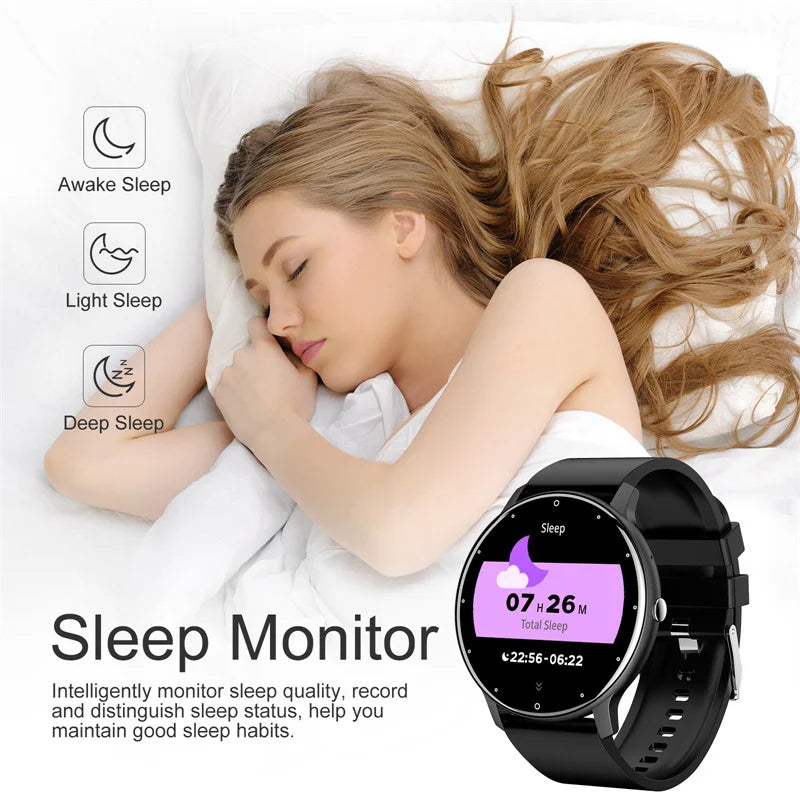 Smart Watch Women Men Full Touch Screen Bluetooth 5.2 Call Waterproof Watches Sports Fitness Tracker Factory IP67 ZL02 New