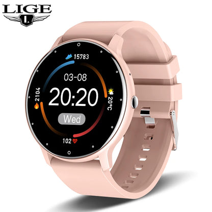 Smart Watch Women Men Full Touch Screen Bluetooth 5.2 Call Waterproof Watches Sports Fitness Tracker Factory IP67 ZL02 New