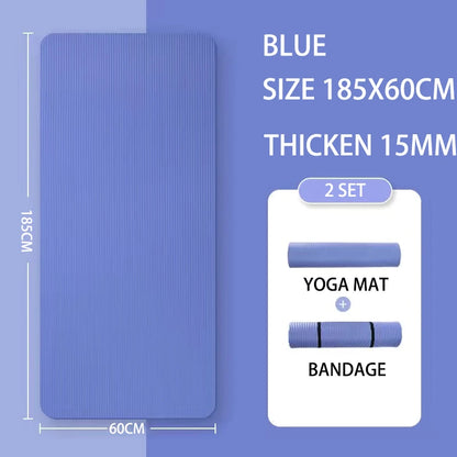 2Meter Longer Yoga Mat Super Large Lengthened Yoga Mat Men'S Special High Quality Fitness Pilates Exercise Healthy Fitness Mat
